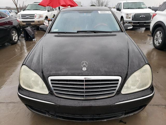 WDBNG75J03A363696 - 2003 MERCEDES-BENZ S 500 BLACK photo 5