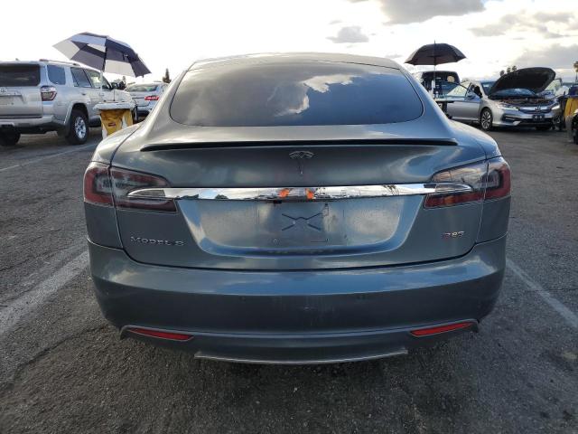 5YJSA1H16EFP40850 - 2014 TESLA MODEL S ნაცრისფერი ფოტო 6