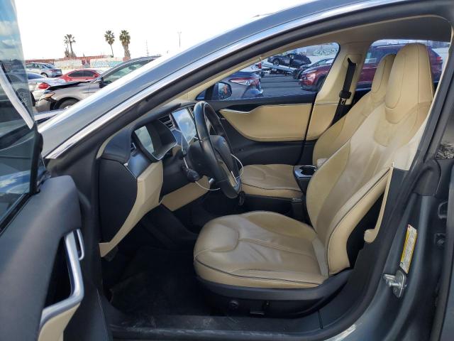 5YJSA1H16EFP40850 - 2014 TESLA MODEL S ნაცრისფერი ფოტო 7