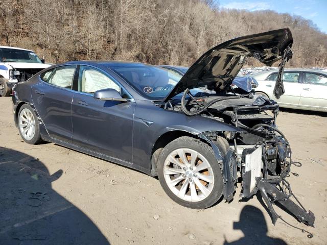 5YJSA1E27GF168347 - 2016 TESLA MODEL S GRAY photo 4