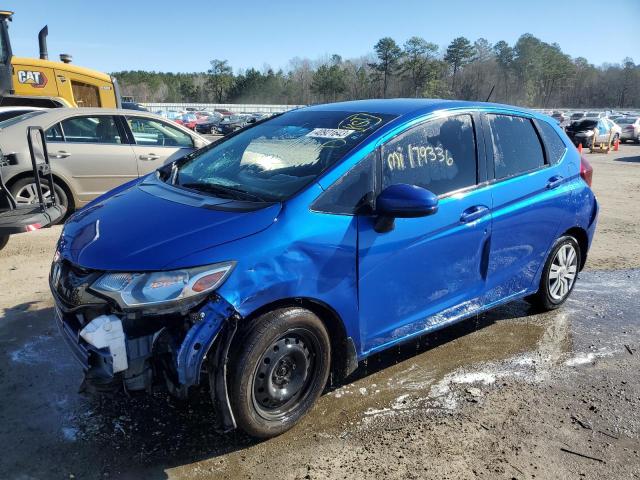 JHMGK5H52GS001539 - 2016 HONDA FIT LX BLUE photo 1