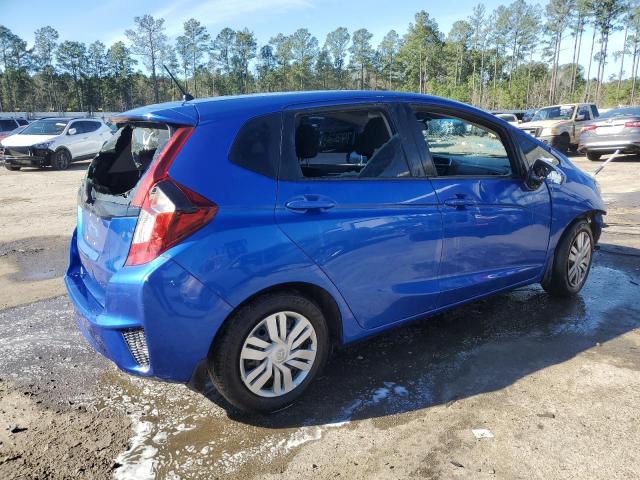 JHMGK5H52GS001539 - 2016 HONDA FIT LX BLUE photo 3