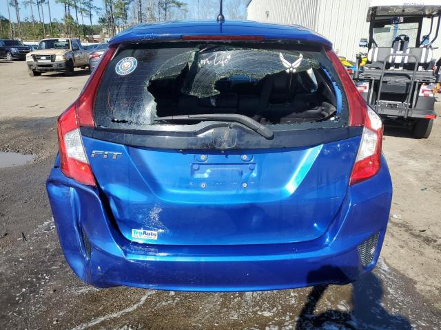 JHMGK5H52GS001539 - 2016 HONDA FIT LX BLUE photo 6