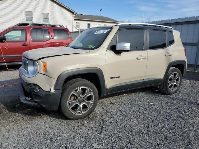 ZACCJBDT4GPD51590 - 2016 JEEP RENEGADE LIMITED BEIGE photo 1