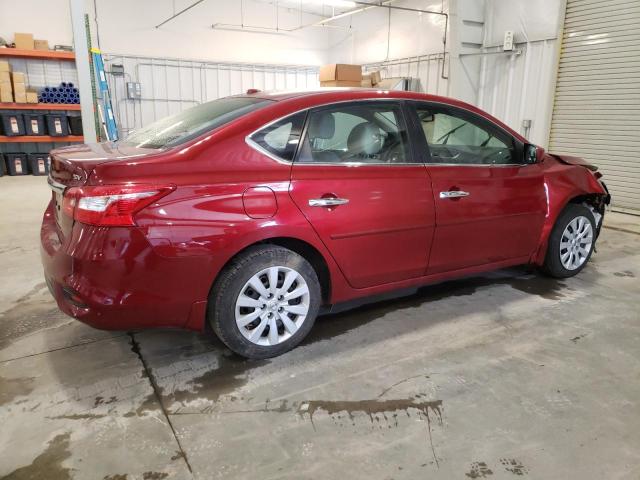 3N1AB7AP7HY357909 - 2017 NISSAN SENTRA S BURGUNDY photo 3