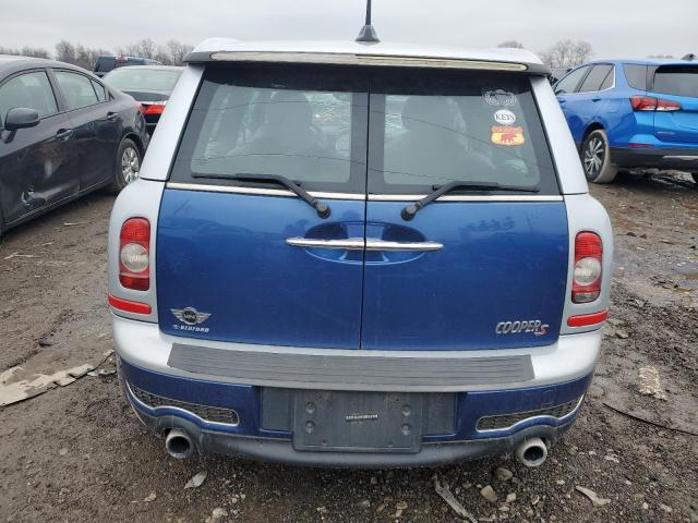 WMWMM33518TP71265 - 2008 MINI COOPER S CLUBMAN BLUE photo 6