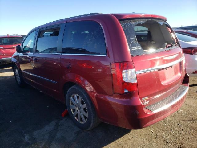 2C4RC1BG4ER211178 - 2014 CHRYSLER TOWN & COU TOURING ბურგუნდია ფოტო 2