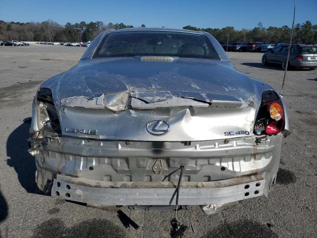 JTHFN48Y640056400 - 2004 LEXUS SC 430 SILVER photo 6