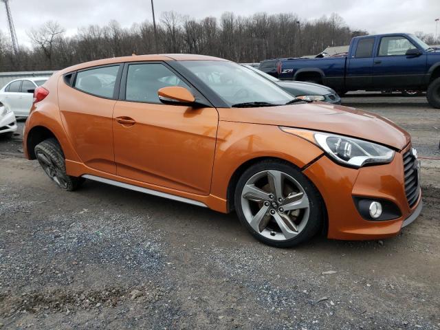 KMHTC6AE5FU218062 - 2015 HYUNDAI VELOSTER TURBO ORANGE photo 4