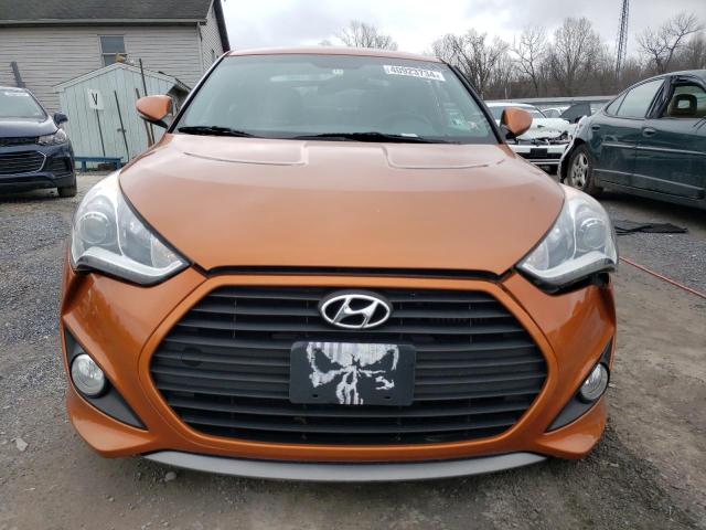 KMHTC6AE5FU218062 - 2015 HYUNDAI VELOSTER TURBO ORANGE photo 5