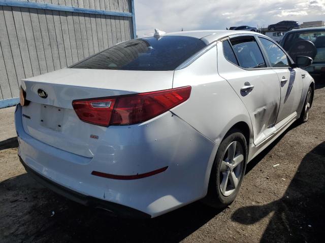 KNAGM4A77F5653780 - 2015 KIA OPTIMA LX WHITE photo 3