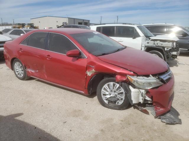 4T1BD1FK0CU047887 - 2012 TOYOTA CAMRY HYBRID RED photo 4