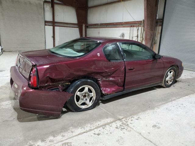 2G1WW12E849396108 - 2004 CHEVROLET MONTECARLO LS BURGUNDY photo 3