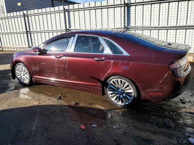 3LN6L2J9XDR803992 - 2013 LINCOLN MKZ BURGUNDY photo 2