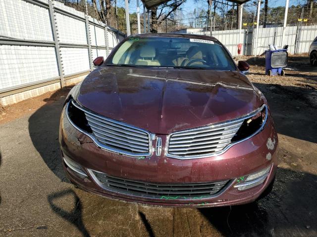 3LN6L2J9XDR803992 - 2013 LINCOLN MKZ BURGUNDY photo 5