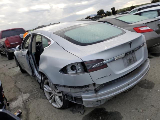 5YJSA1S12EFP50042 - 2014 TESLA MODEL S ვერცხლისფერი ფოტო 2