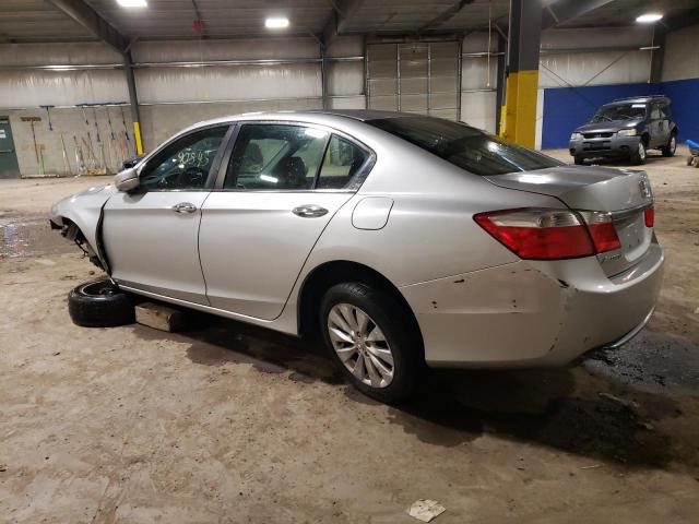 1HGCR2F77DA200443 - 2013 HONDA ACCORD EX SILVER photo 2