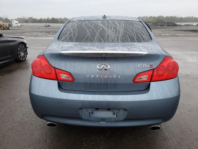 JNKBV61F78M262374 - 2008 INFINITI G35 BLUE photo 6