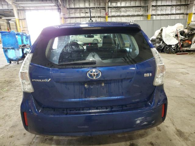 JTDZN3EU9C3022152 - 2012 TOYOTA PRIUS V BLUE photo 6