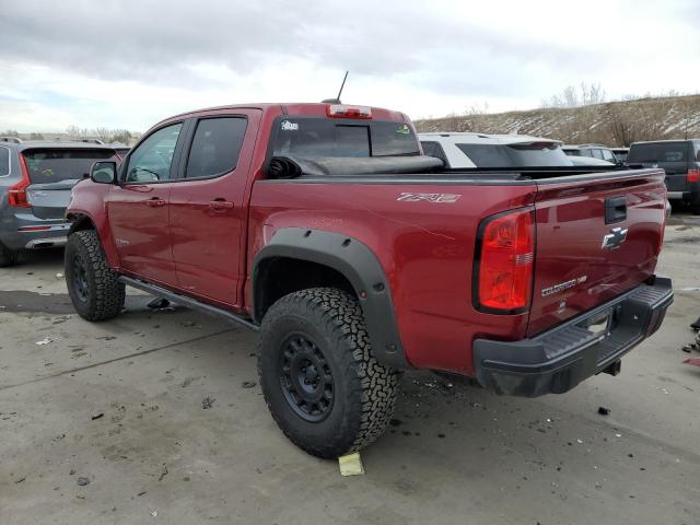 1GCGTEEN0K1267255 - 2019 CHEVROLET COLORADO ZR2 RED photo 2