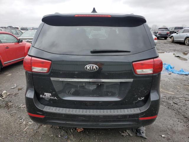 KNDMB5C18G6106989 - 2016 KIA SEDONA LX BLACK photo 6