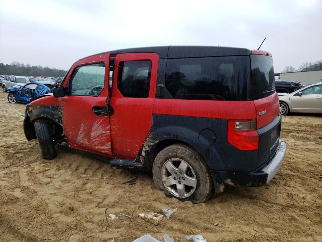 5J6YH28655L015366 - 2005 HONDA ELEMENT EX RED photo 2