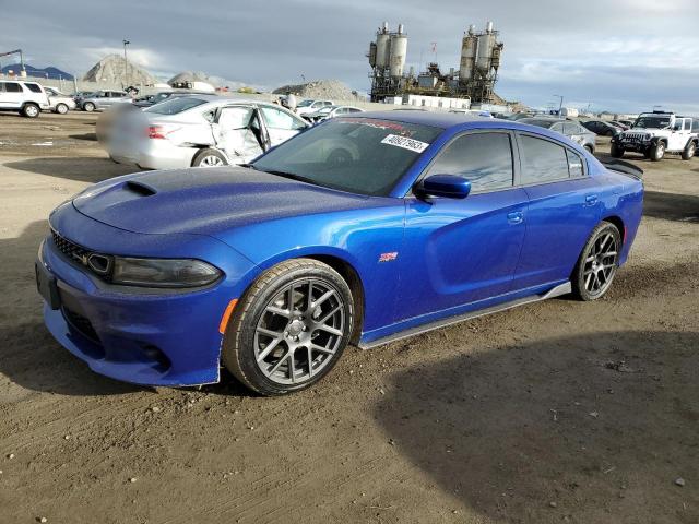 2C3CDXGJ3KH678379 - 2019 DODGE CHARGER SCAT PACK BLUE photo 1