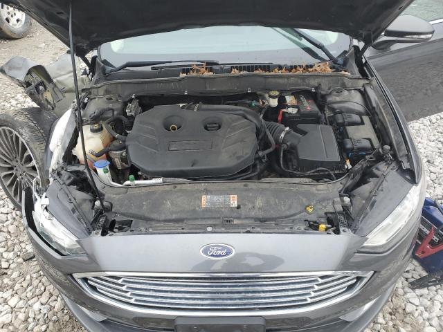 3FA6P0H98HR112085 - 2017 FORD FUSION SE GRAY photo 11