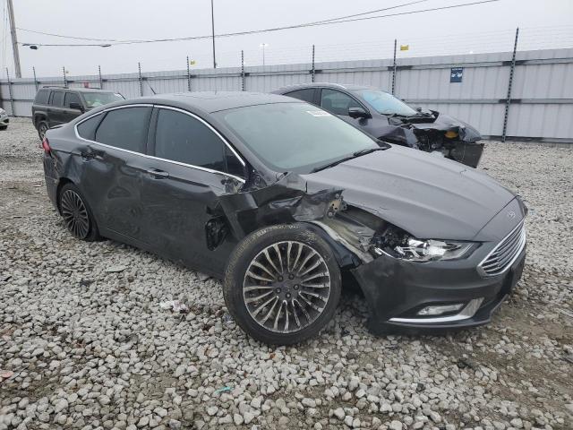 3FA6P0H98HR112085 - 2017 FORD FUSION SE GRAY photo 4