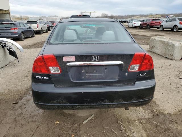 1HGES16513L035028 - 2003 HONDA CIVIC LX BLACK photo 6