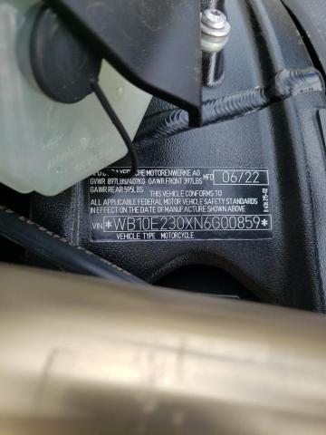 WB10E230XN6G00859 - 2022 BMW S 1000 RR BLACK photo 10