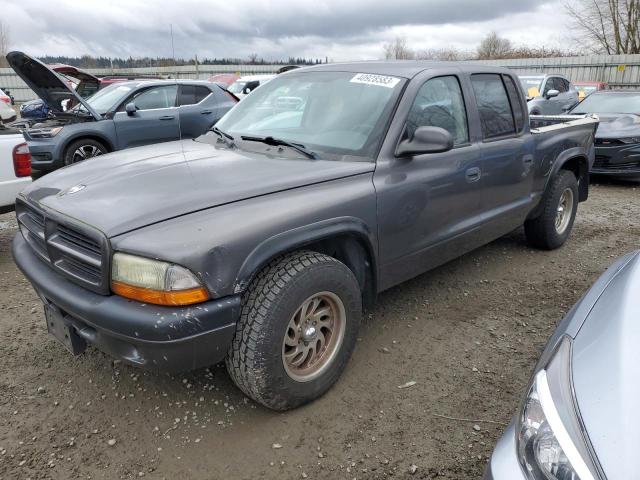 1D7HL38N53S143035 - 2003 DODGE DAKOTA QUAD SPORT GRAY photo 1