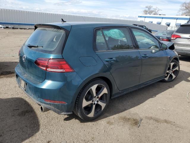 3VW547AU2JM261579 - 2018 VOLKSWAGEN GTI S TEAL photo 3