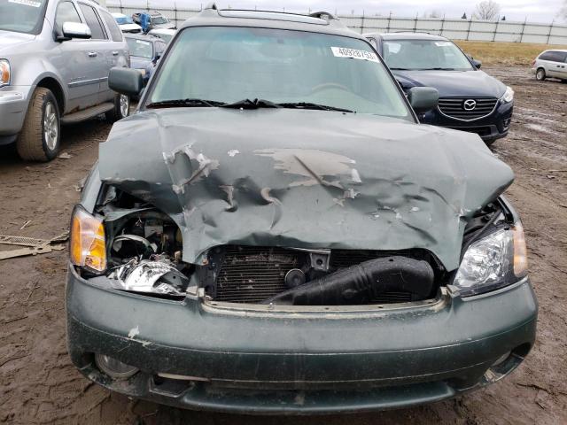 4S3BH806017649262 - 2001 SUBARU LEGACY OUTBACK H6 3.0 LL BEAN GREEN photo 5