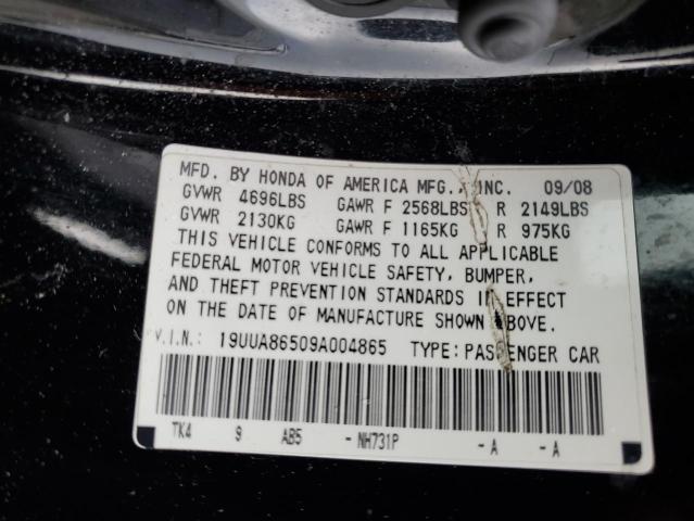 19UUA86509A004865 - 2009 ACURA TL BLACK photo 12