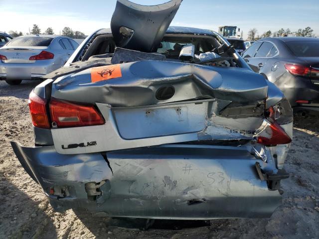 JTHBK262182062531 - 2008 LEXUS IS 250 SILVER photo 6