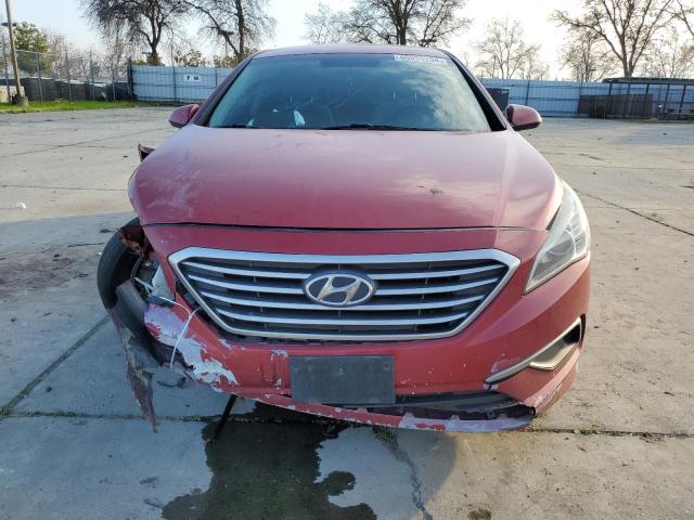 5NPE24AF1HH578553 - 2017 HYUNDAI SONATA SE RED photo 5