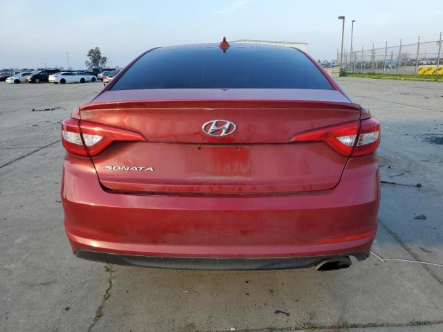 5NPE24AF1HH578553 - 2017 HYUNDAI SONATA SE RED photo 6