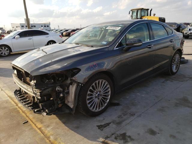 3FA6P0K92GR263351 - 2016 FORD FUSION TITANIUM GRAY photo 1