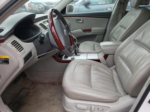 KMHFC46F77A209773 - 2007 HYUNDAI AZERA SE WHITE photo 7