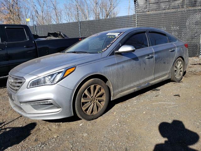 5NPE34AF1FH054264 - 2015 HYUNDAI SONATA SPORT SILVER photo 1