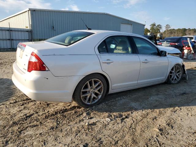 3FAHP0JGXCR203854 - 2012 FORD FUSION SEL WHITE photo 3