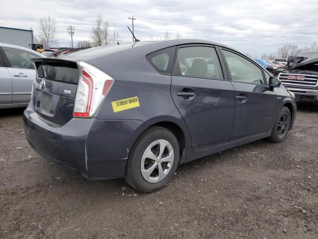 JTDKN3DUXD5594520 - 2013 TOYOTA PRIUS GRAY photo 3