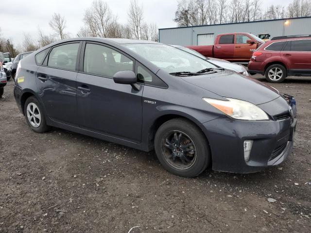 JTDKN3DUXD5594520 - 2013 TOYOTA PRIUS GRAY photo 4