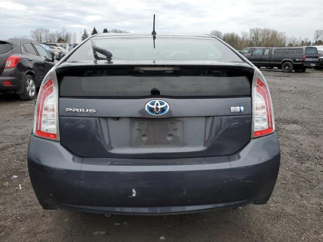 JTDKN3DUXD5594520 - 2013 TOYOTA PRIUS GRAY photo 6