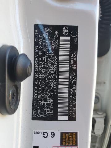 JTDKARFU7J3054965 - 2018 TOYOTA PRIUS WHITE photo 12