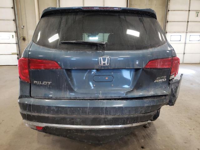 5FNYF6H05HB079879 - 2017 HONDA PILOT ELITE BLUE photo 6