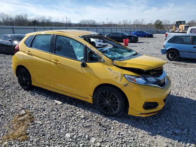 3HGGK5H69JM732934 - 2018 HONDA FIT SPORT YELLOW photo 4