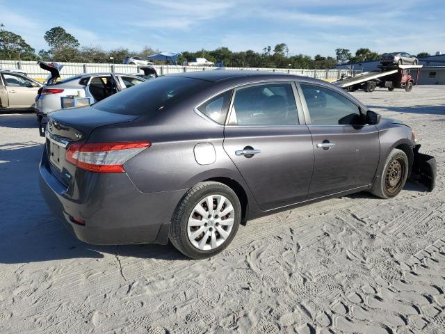 3N1AB7AP6DL650594 - 2013 NISSAN SENTRA S GRAY photo 3