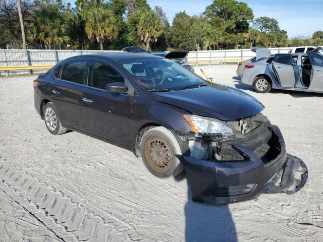 3N1AB7AP6DL650594 - 2013 NISSAN SENTRA S GRAY photo 4